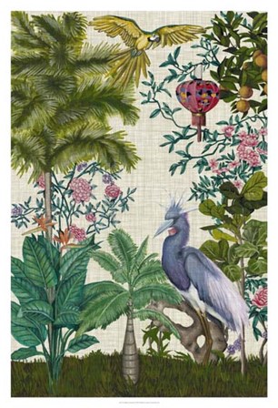 Paradis Chinoiserie I by Naomi McCavitt art print