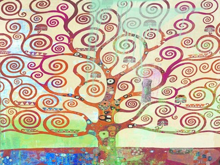 Klimt&#39;s Tree 2.0 by Eric Chestier art print