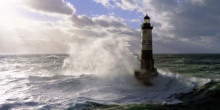 Phare d&#39; Ar-Men pres de l&#39;ile de Sein by Jean Guichard art print