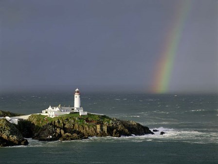 Rainbow over Fanad-Head, Ireland by Jean Guichard art print