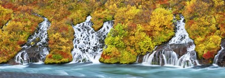 Hraunfossar Waterfall, Iceland by Frank Krahmer art print