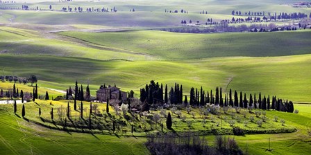 Country houses in Tuscany by Vadim Ratsenskiy art print