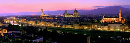 Florence at Night by Vadim Ratsenskiy art print