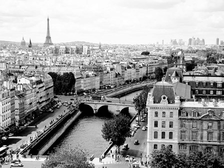 View of Paris and Seine River by Vadim Ratsenskiy art print