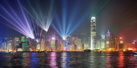 Symphony of Lights, Hong Kong art print