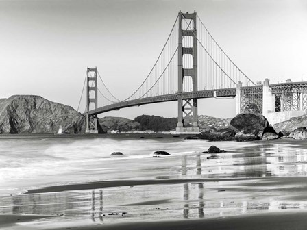 Baker Beach and Golden Gate Bridge, San Francisco 2 art print