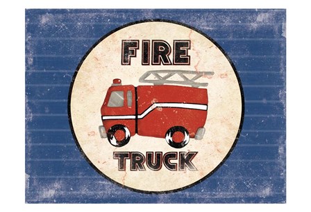 Fire Truck Blues by Jace Grey art print