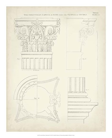 Greek &amp; Roman Architecture I by Thomas Kelly art print