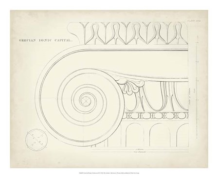 Greek &amp; Roman Architecture IX by Thomas Kelly art print