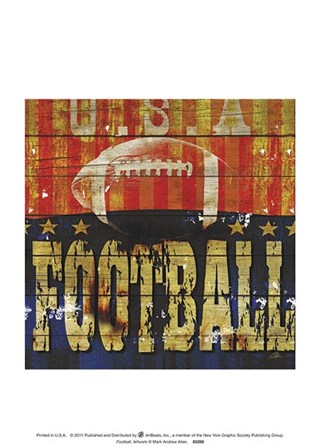 Football art print