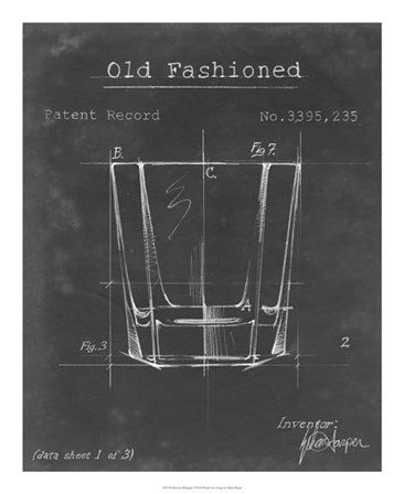 Barware Blueprint I by Ethan Harper art print