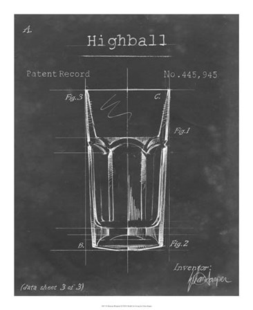 Barware Blueprint II by Ethan Harper art print