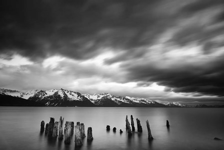 Lake Black &amp; White by Dan Ballard art print