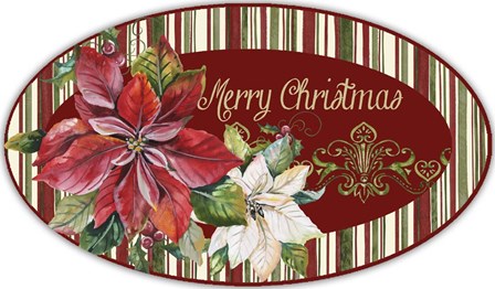 Christmas Time - OvalL Platter by Jean Plout art print