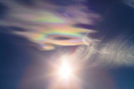 Iridescent clouds near the Sun by Alan Dyer/Stocktrek Images art print