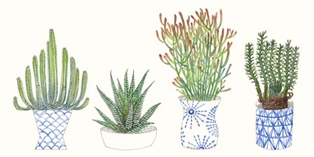 Four Succulents I by Melissa Wang art print