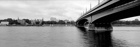 Kennedy Bridge on Rhine River, Bonn, North Rhine Westphalia, Germany by Panoramic Images art print