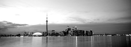 Toronto, Canada (black &amp; White) by Panoramic Images art print