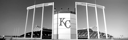 Baseball stadium, Kauffman Stadium, Kansas City, Missouri by Panoramic Images art print