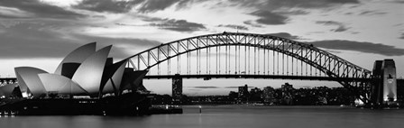Sydney Harbour Bridge At Sunset, Sydney, Australia by Panoramic Images art print