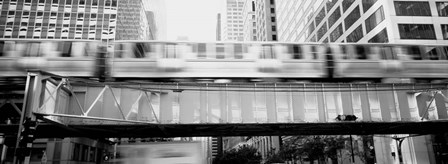 The EL Elevated Train Chicago IL by Panoramic Images art print