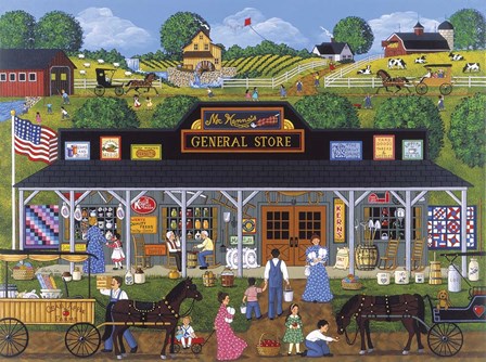 McKenna&#39;s General Store by Sheila Lee art print