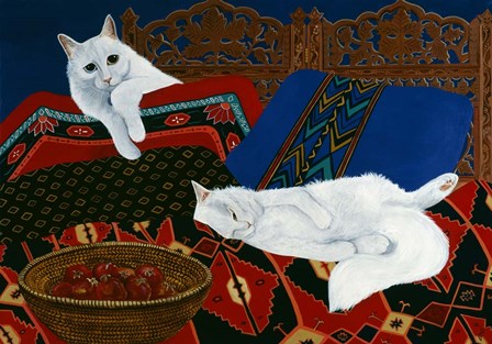 Pamuk And Pomegranates by Jan Panico art print