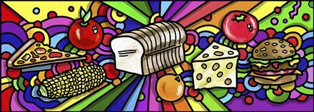 Pop Art Food by Howie Green art print