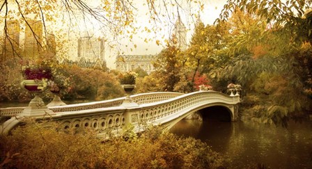 Autumn at Bow Bridge by Jessica Jenney art print