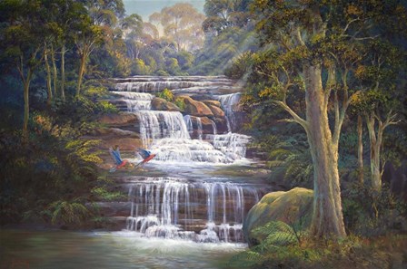 Queen&#39;s Cascades by John Bradley art print