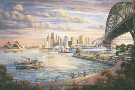 A Sydney Farewell by John Bradley art print