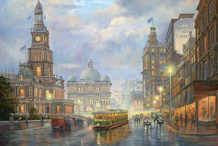 Evening Showers - Sydney by John Bradley art print