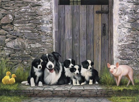 Farm Animal Stable by John Zaccheo art print