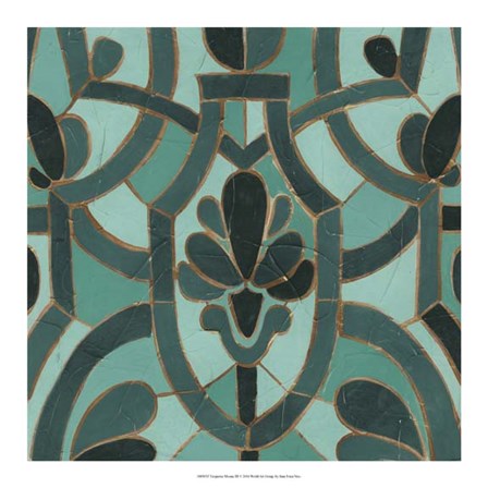 Turquoise Mosaic III by June Erica Vess art print