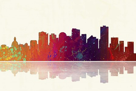 Edmonton Canada Skyline 1 by Marlene Watson art print