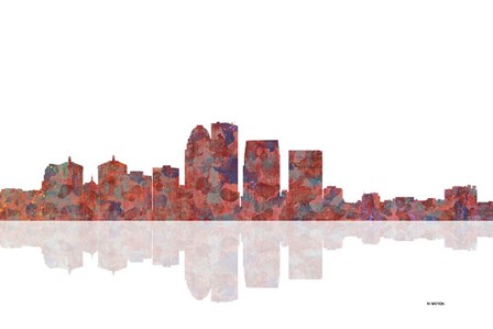 Louisville Kentucky Skyline 1 by Marlene Watson art print