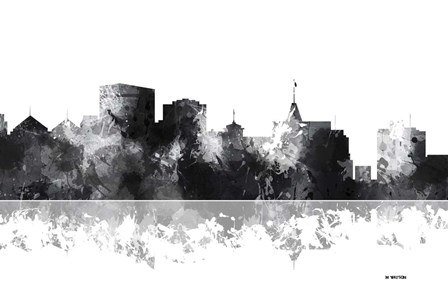 Oakland California Skyline BG 1 by Marlene Watson art print