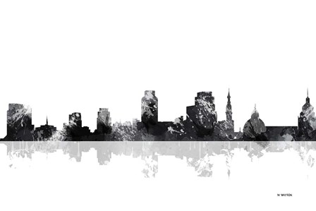 Sacramento California Skyline BG 1 by Marlene Watson art print
