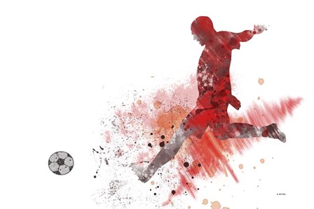 Soccer Player 1 by Marlene Watson art print