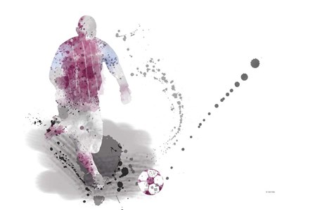 Soccer Player 4 by Marlene Watson art print