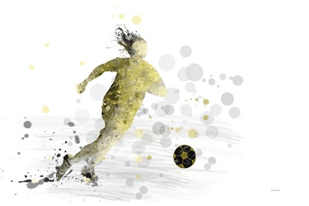 Soccer Player 9 by Marlene Watson art print