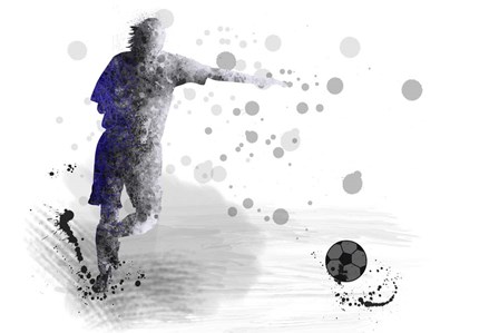 Soccer Player 10 by Marlene Watson art print