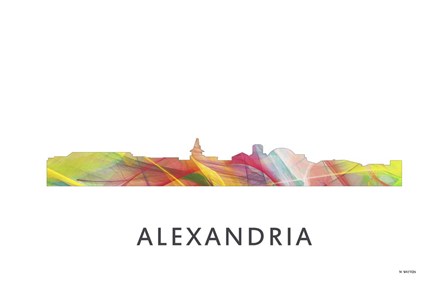 Alexandria Virginia Skyline by Marlene Watson art print