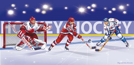 Hockey by Olga and Alexey Drozdov art print