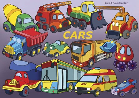 Cars by Olga and Alexey Drozdov art print