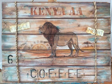Kenya AA Coffee by P.S. Art Studios art print