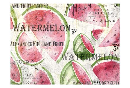 Watermelon Summer by Kimberly Allen art print