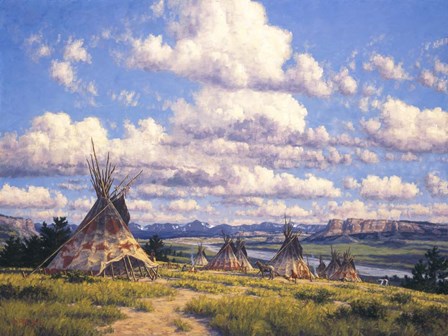 Blackfoot Country by Randy Van Beek art print