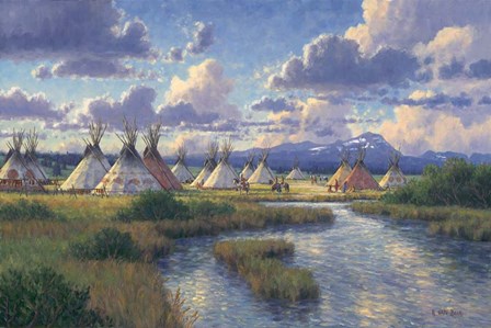 Chief Joseph Of The Nez Perce by Randy Van Beek art print
