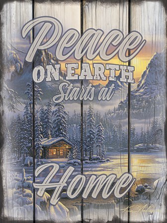 Peace on Earth Starts at Home by Kim Norlien art print